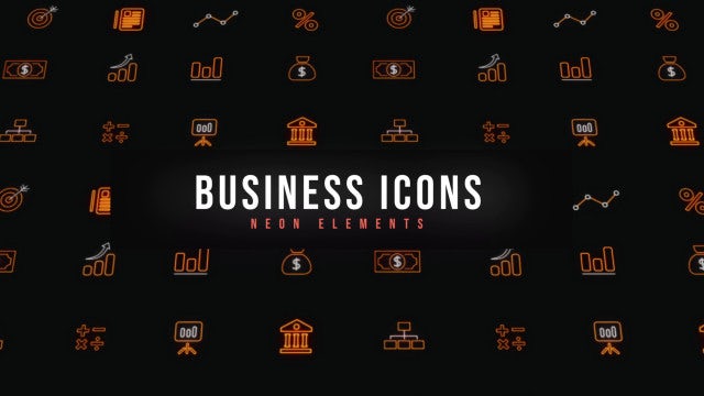 Photo of Business Neon Icons – Motionarray 1761298