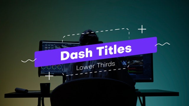 Photo of Dash Titles Lower Thirds – Motionarray 1713676