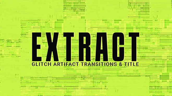 Photo of Extract Glitch – Transitions & Title – Motionarray 1741226