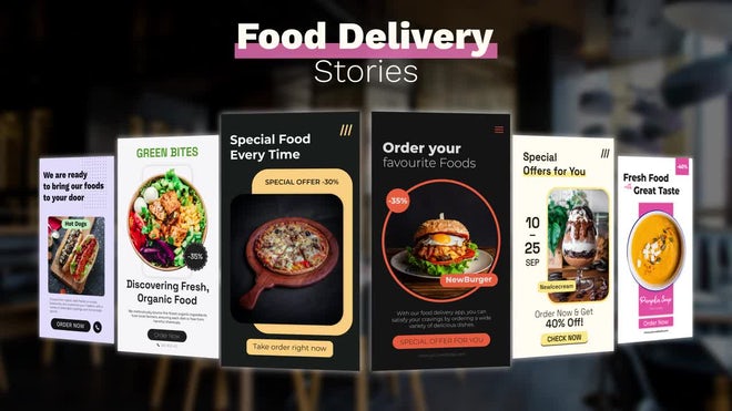 Photo of Food Delivery Stories – Motionarray 1721216