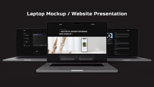 Photo of Laptop Mockup | Website Presentation – Motionarray 1730617