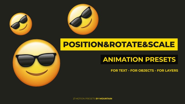 Photo of Position Rotate Scale Motion Presets – Motionarray 1755101