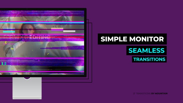 Photo of Simple Monitor Glitch Transitions – Motionarray 1755105