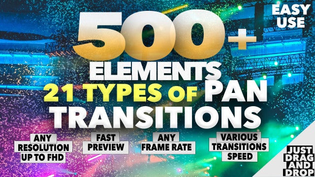 Photo of 500 Pan Transitions – Motionarray 1294644