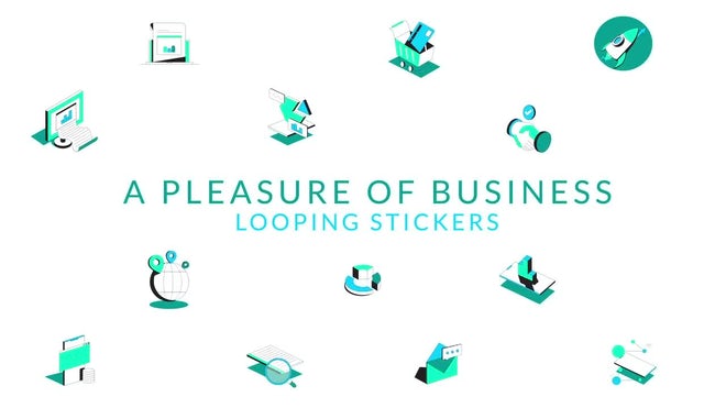 Photo of A Pleasure Of Business – Stickers Pack – Motionarray 1822585
