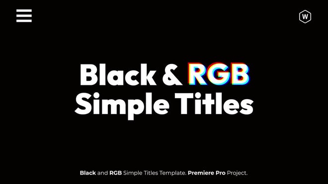 Photo of Black And RGB Simple Titles – Motionarray 1764416