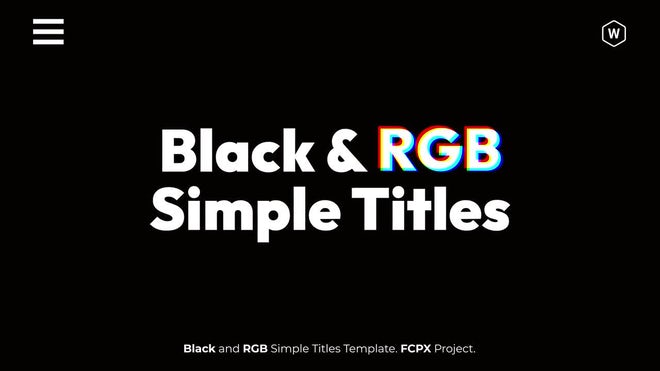 Photo of Black And RGB Simple Titles – Motionarray 1807723