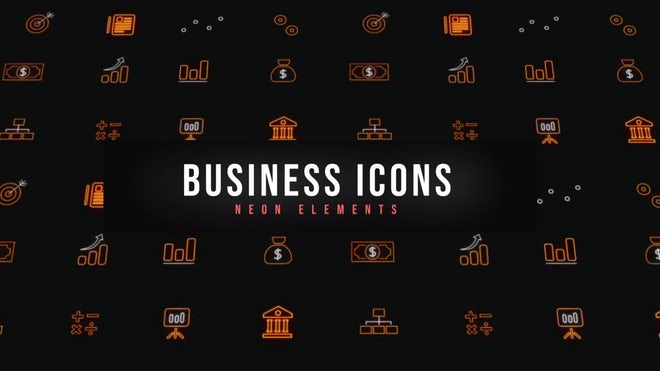 Photo of Business Neon Icons – Motionarray 1754830