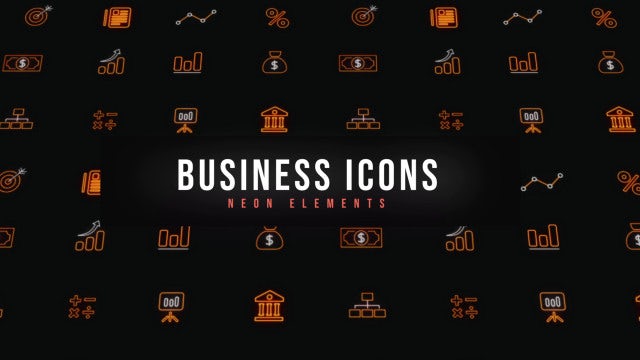 Photo of Business Neon Icons – Motionarray 1761009