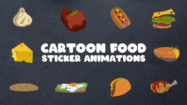 Photo of Cartoon Food Sticker Animations – Motionarray 1827504