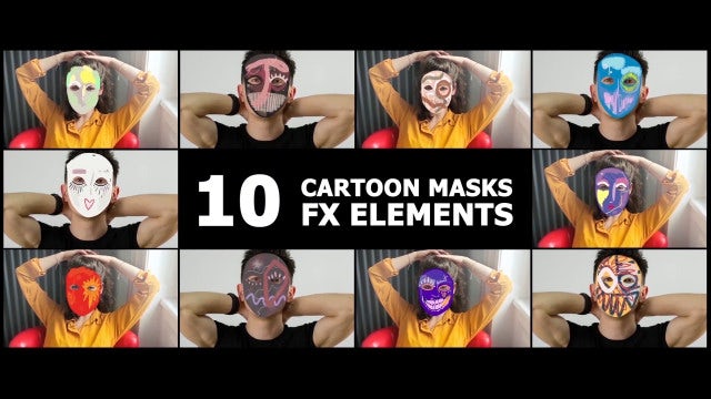 Photo of Cartoon Masks – Motionarray 1769104