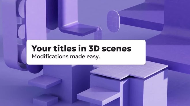 Photo of Clean 3D Title Slides – Motionarray 1771391