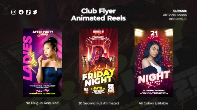 Photo of Club Flyer Animated Reels – Motionarray 1771511