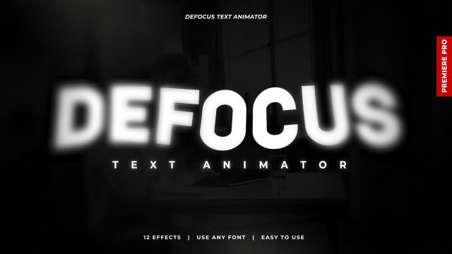 Photo of Defocus Text Animator – Motionarray 1788985