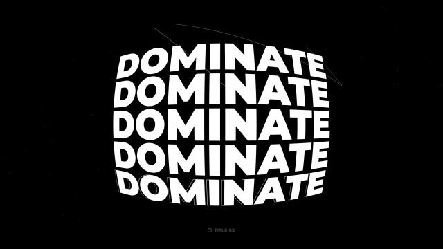 Photo of Dominate Titles Kinetic Typography – Motionarray 1825890