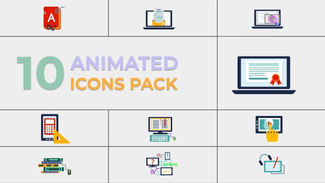 Photo of Education Icons Pack – Motionarray 1809501