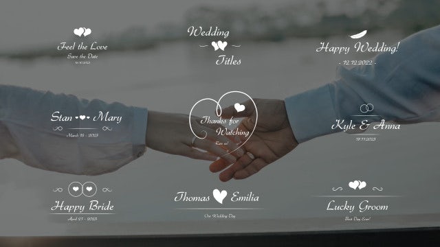 Photo of Elegant Wedding Titles – Motionarray 1797695