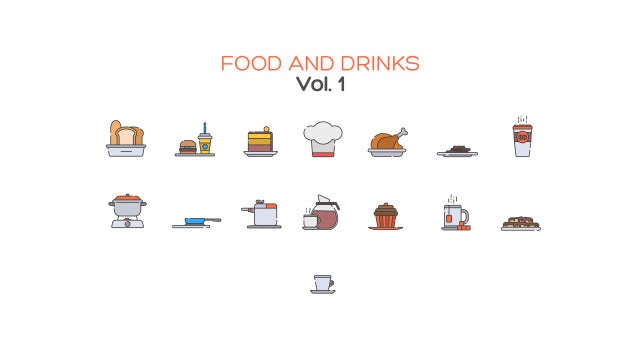 Photo of Food And Drinks Icons Vol. 1 – Motionarray 1838813