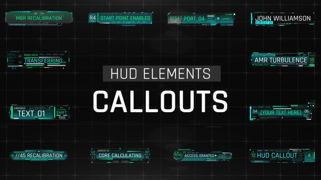 Photo of HUD Elements Callouts – Motionarray 1768876