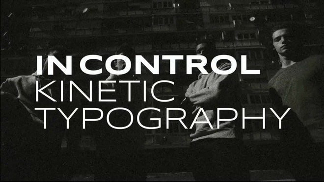 Photo of In Control Kinetic Typography – Motionarray 1822035