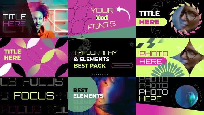 Photo of Modern Typography Titles – Motionarray 1775067
