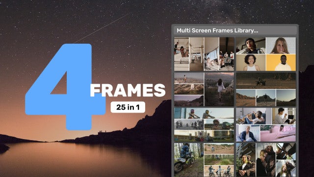 Photo of Multi Screen Frames Library – 4 Frames – Motionarray 1787742