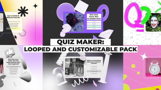 Photo of Quiz Maker: Looped And Customizable Pack – Motionarray 1759947