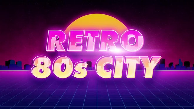 Photo of Retro 80s City Title – Motionarray 1784381