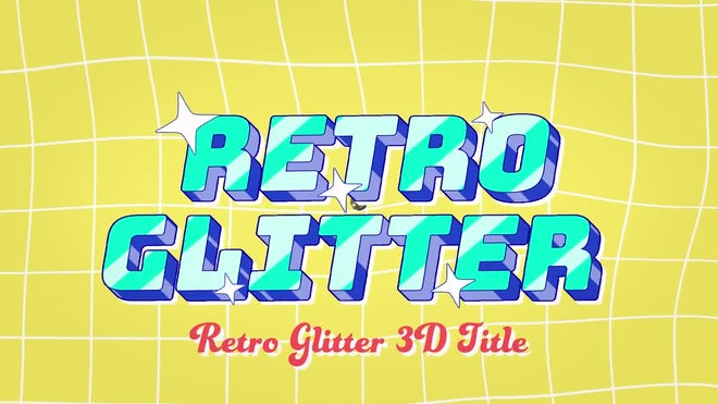 Photo of Retro Glitter 3D Title – Motionarray 1784385