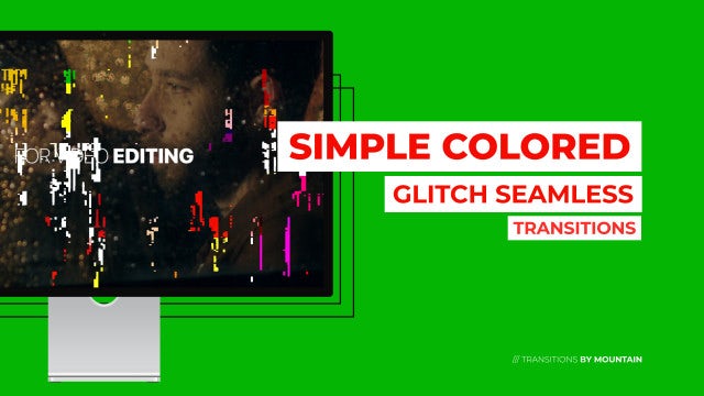 Photo of Simple Colored Glitch Transitions – Motionarray 1762113