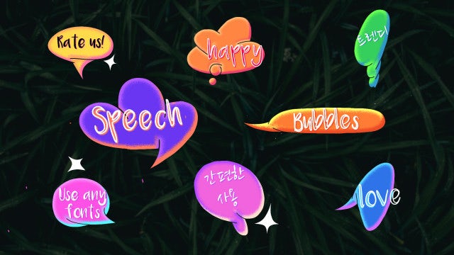 Photo of Spray Paint Speech Bubbles – Motionarray 1805964