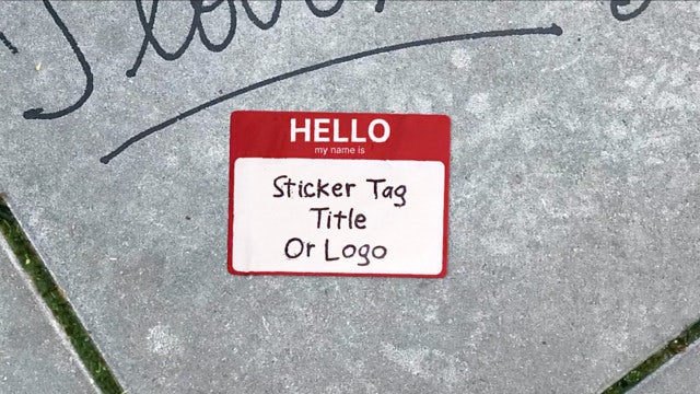 Photo of Sticker Tag Title & Logo Loop – Motionarray 1788909