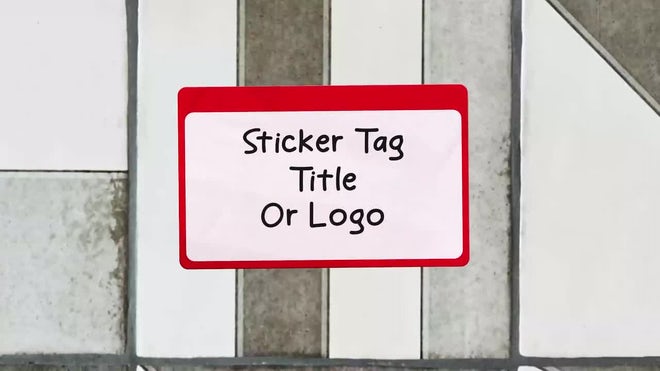 Photo of Sticker Tag Title & Logo Loop – Motionarray 1819805