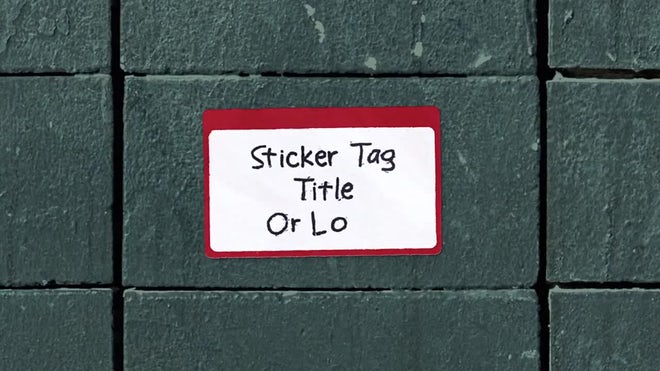 Photo of Sticker Tag Title & Logo Loop – Motionarray 1835032