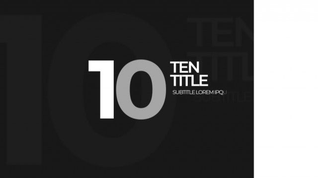 Photo of Top 10 Countdown – Motionarray 1810298