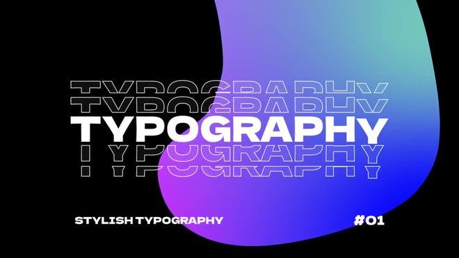 Photo of Typography Blobs – Motionarray 1800355