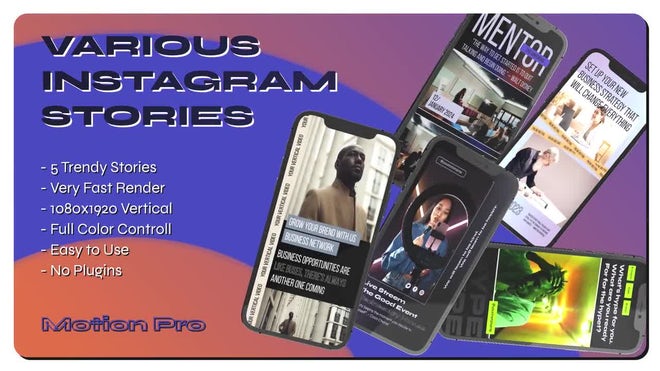 Photo of Various Vertical Stories – Motionarray 1795639