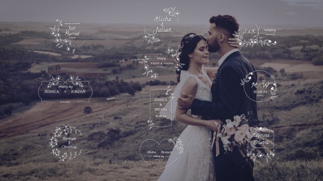 Photo of Beautiful Wedding Titles – Motionarray 1825256