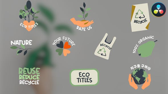 Photo of Eco Recycle Titles | DaVinci Resolve – Videohive 48028331