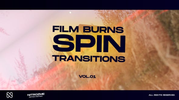 Photo of Film Burns Spin Transitions Vol. 01 – Videohive 48059731