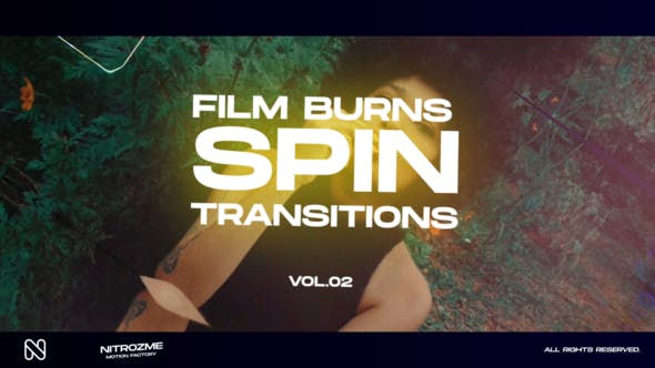 Photo of Film Burns Spin Transitions Vol. 02 – Videohive 48059734