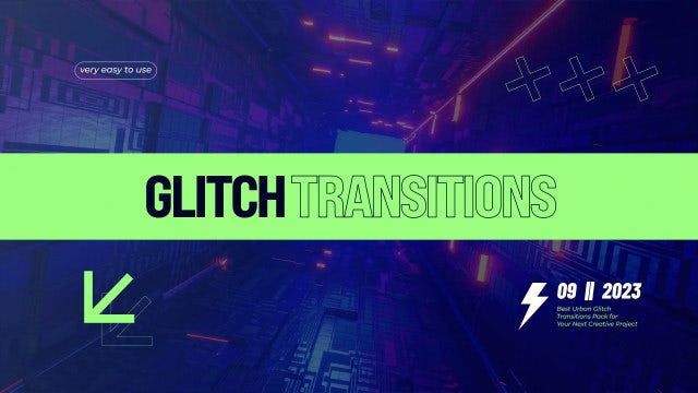 Photo of Glitch Transitions & Title – Motionarray 1831215