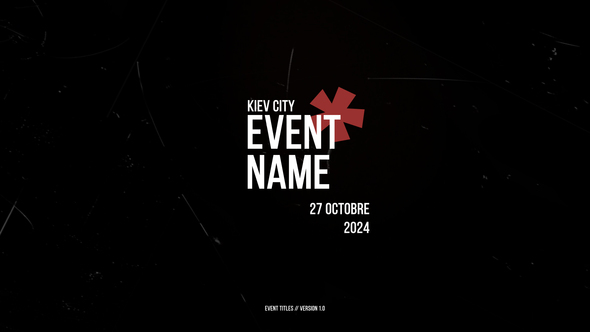 Photo of Event Titles | DR – Videohive 50155080