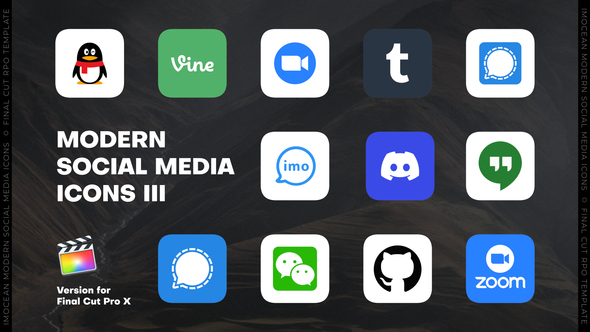 Photo of Modern Social Media Icons III | FCPX – Videohive 50940325