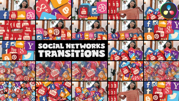 Photo of Social Networks Transitions for DaVinci Resolve – Videohive 50727786