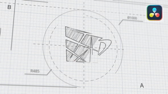 Photo of Technical Sketch Logo for DaVinci Resolve – Videohive 50847234