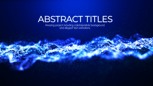 Photo of Abstract Particles Titles – Videohive 23177421