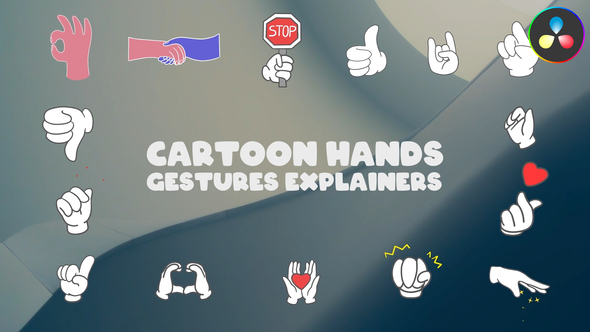 Photo of Cartoon Hands Gestures Explainers for DaVinci Resolve – Videohive 51374038