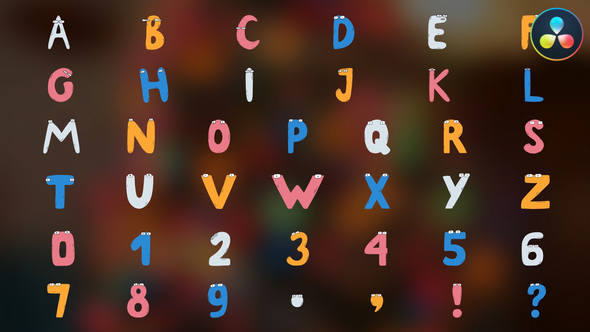 Photo of Characters Alphabet | DaVinci Resolve – Videohive 51474354