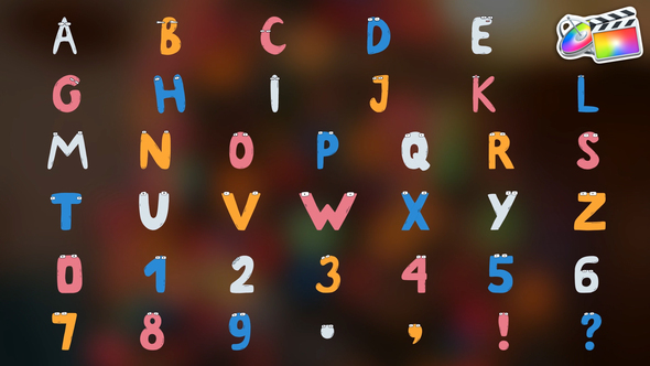 Photo of Characters Alphabet | FCPX – Videohive 51474292